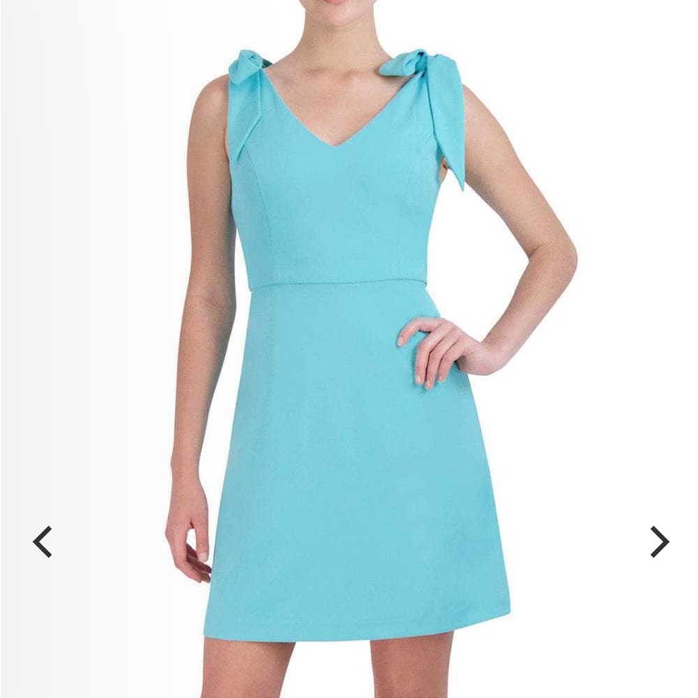 BCBGeneration bow tie blue mini dress